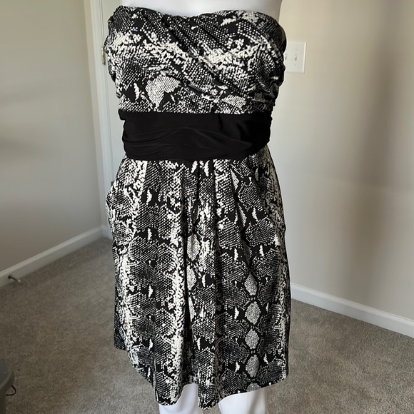 Adorable Strapless Mini Dress w/pockets - Picture 1 of 6